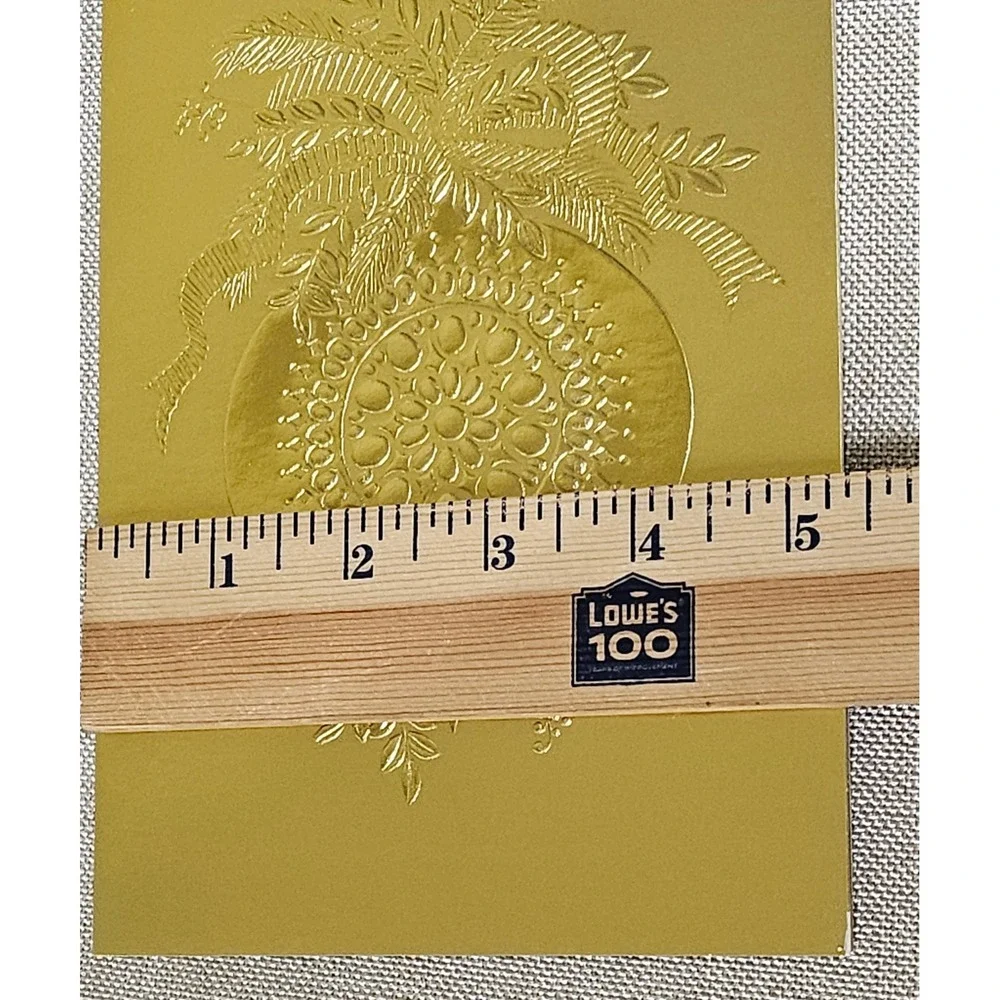 Hallmark Photo‎ Holders Christmas Cards 20 Envelopes Gold Ornament Design